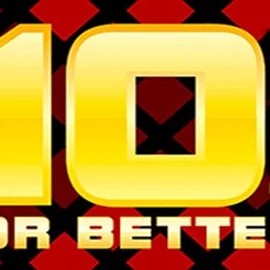 10s or Better slot logo by 1x2gaming at Hugo Casino