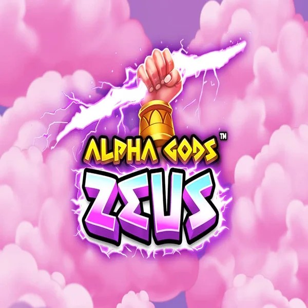 Official Slots logo: Alpha Gods Zeus by PearFiction Studios at Hugo Casino