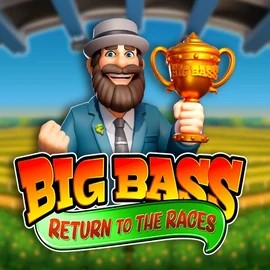 Slots logo of Big Bass Return to the Races from Pragmatic Play at Hugo Casino