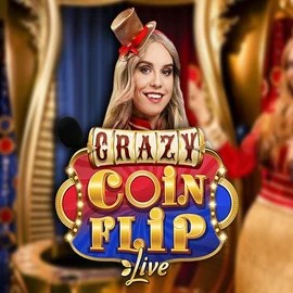Crazy Coin Flip by Evolution, showcased at hugocasinoo.at – game logo