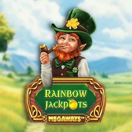 Rainbow Jackpots Megaways online game logo by Red Tiger Gaming on hugocasinoo.at