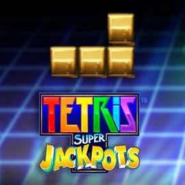 Tetris Super Jackpots slot logo by WMS at Hugo Casino